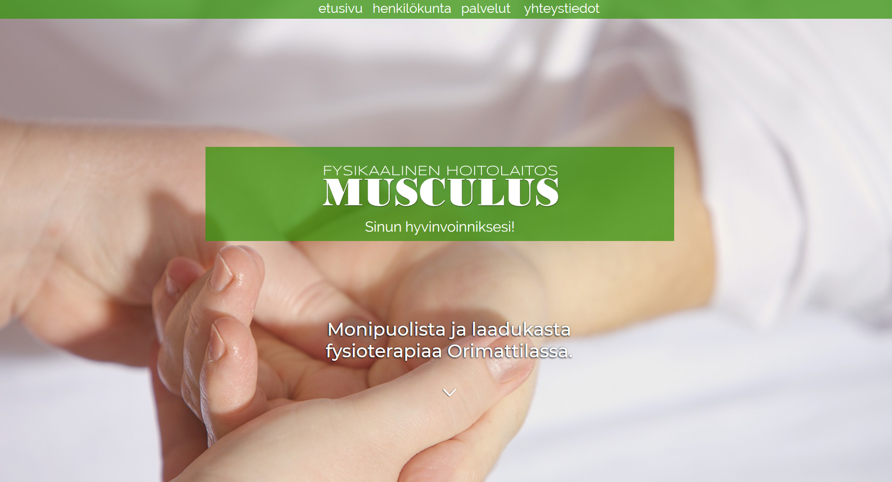 Fysikaalinen hoitolaitos Musculuksen verkkosivut