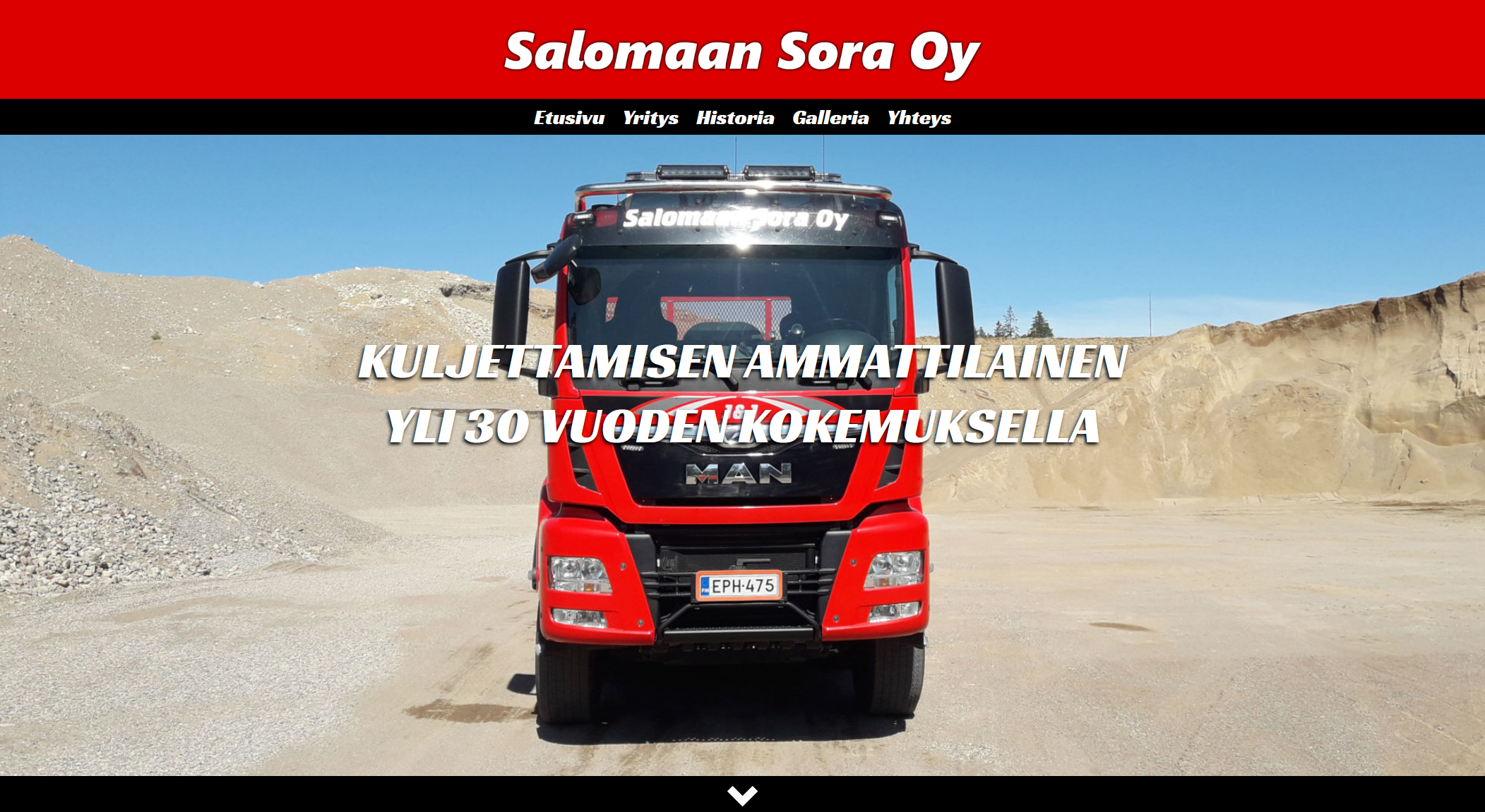 Case: Salomaan Sora – verkkosivut maansiirtoyritykselle