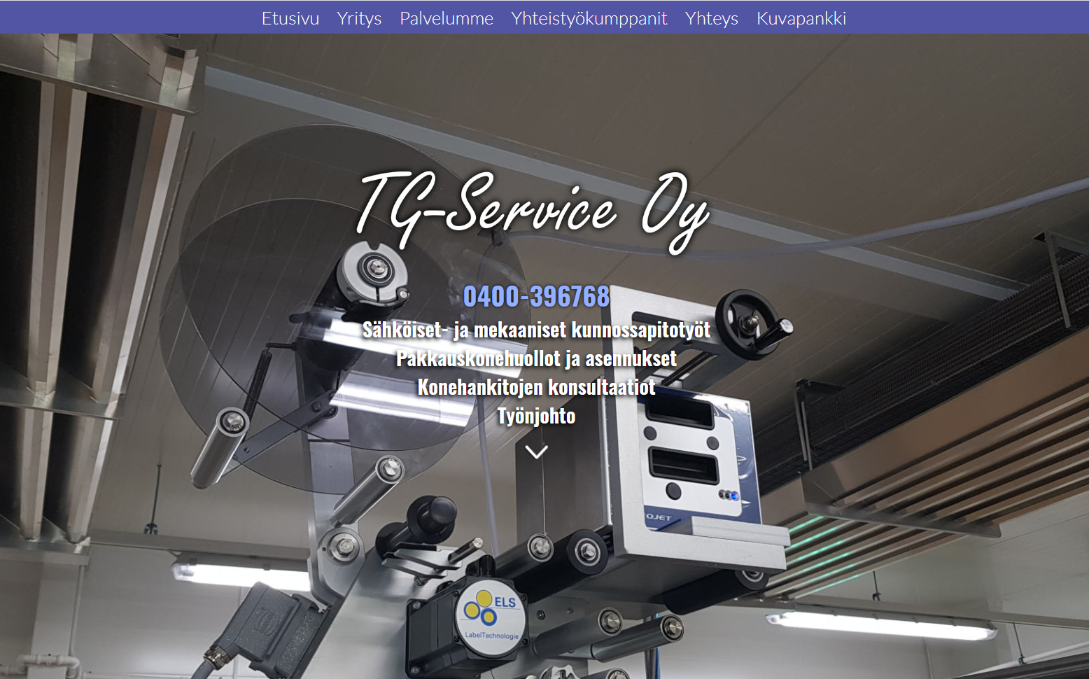 Case: TG-Service – vanhan verkkosivuston uudistus